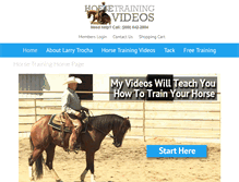 Tablet Screenshot of horsetrainingvideos.com